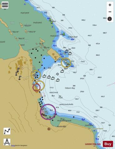Osborn Bay Marine Chart - Nautical Charts App