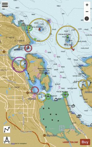 Nanaimo Harbour and\et Departure Bay Marine Chart - Nautical Charts App