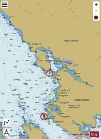 Secret Cove and\et Smuggler Cove Marine Chart - Nautical Charts App