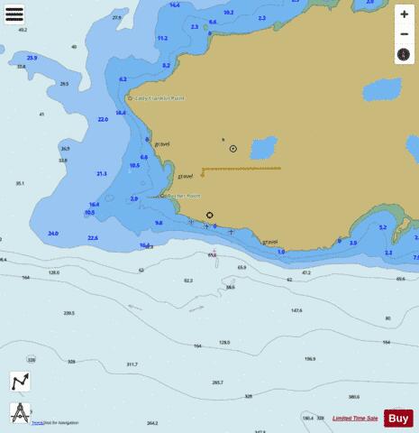 Lady Franklin Point Marine Chart - Nautical Charts App