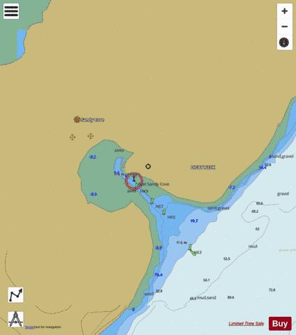 East Sandy Cove Marine Chart - Nautical Charts App