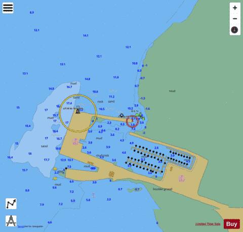 Quai / Wharf Pointe du Chene Marine Chart - Nautical Charts App
