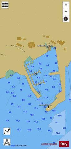 Ballantynes Cove Wharf/Quai Marine Chart - Nautical Charts App
