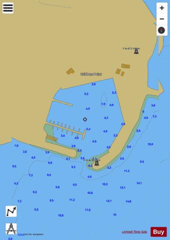 Cribbons Point Wharf/Quai Marine Chart - Nautical Charts App