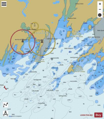 Baie Johan-Beetz et/and Baie Piashti Marine Chart - Nautical Charts App