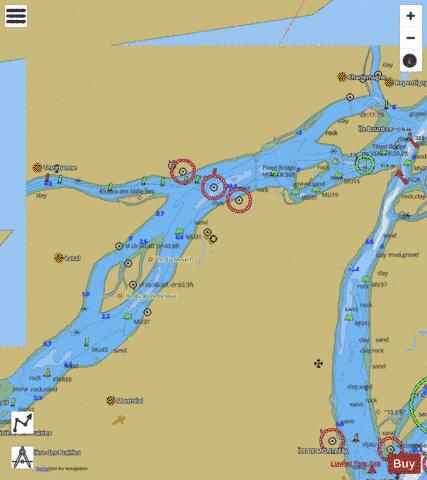 Pont-Viau �\to �le Bourdon E-F Marine Chart - Nautical Charts App