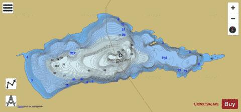 First Burnt Pond depth contour Map - i-Boating App