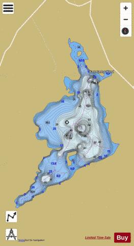 East Castor Pond depth contour Map - i-Boating App