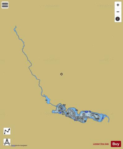 Little Guines Lake depth contour Map - i-Boating App