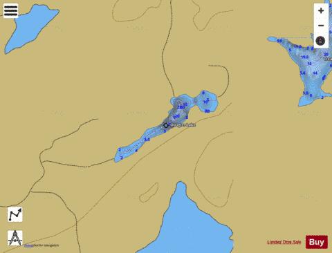 Douglas Lake depth contour Map - i-Boating App