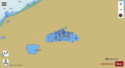Eel Lake depth contour Map - i-Boating App