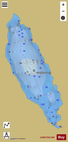 Little Kedron Lake depth contour Map - i-Boating App