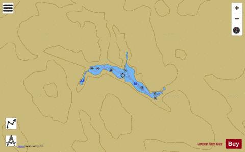 Sluice Lake depth contour Map - i-Boating App