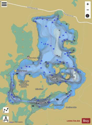 Morrison Lake depth contour Map - i-Boating App