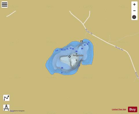 Stringer Lake / Fosters Lake depth contour Map - i-Boating App