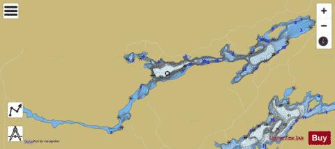 Shawanaga Lake depth contour Map - i-Boating App