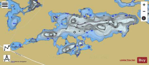 Huronian Lake depth contour Map - i-Boating App
