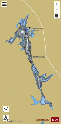 Edmondson Lake depth contour Map - i-Boating App