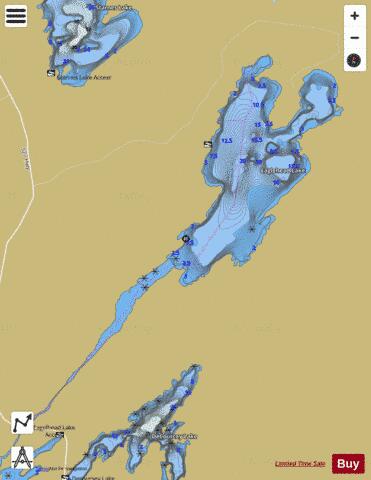 Eaglehead Lake depth contour Map - i-Boating App