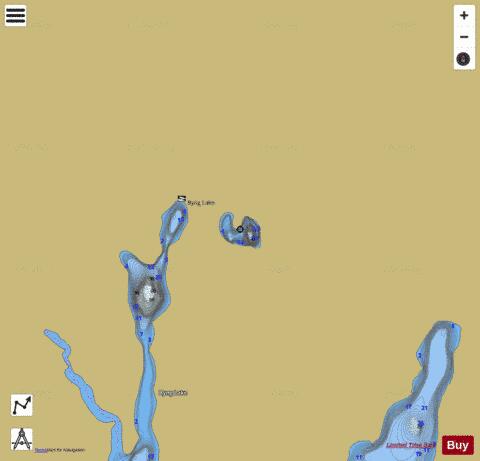 Lake No 1 (Timiskaming) depth contour Map - i-Boating App