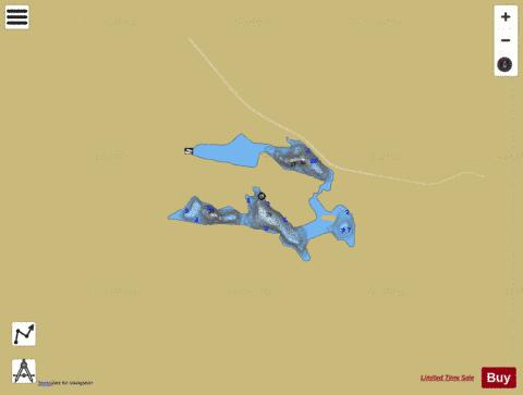 Frater Lake depth contour Map - i-Boating App