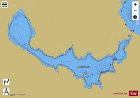 Sheldrake Lake depth contour Map - i-Boating App