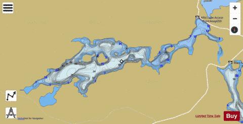 Wild Lake depth contour Map - i-Boating App
