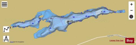 Kimber Lake depth contour Map - i-Boating App