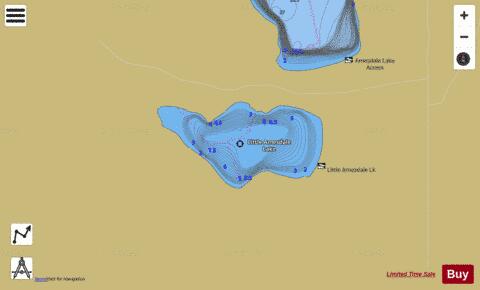 Airport Lake (Kenora) depth contour Map - i-Boating App