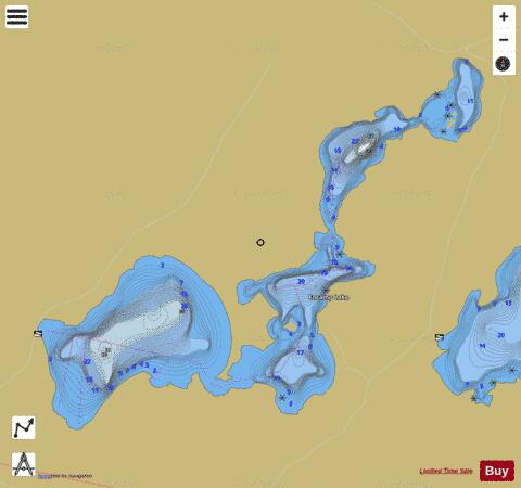 Encamp Lake depth contour Map - i-Boating App