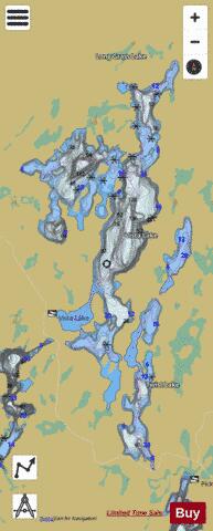 Vista Lake (Twist Lake) depth contour Map - i-Boating App