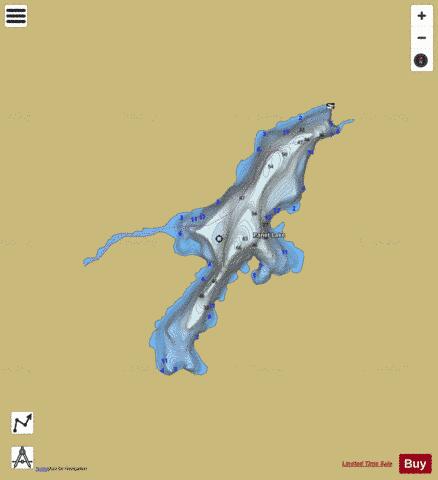 Panet Lake depth contour Map - i-Boating App