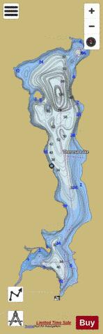 Theresa Lake depth contour Map - i-Boating App