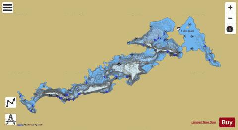 Lake Jean depth contour Map - i-Boating App