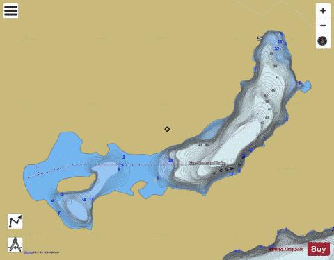 Van Nostrand Lake depth contour Map - i-Boating App