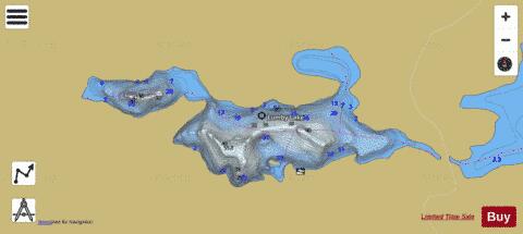 Lumby Lake depth contour Map - i-Boating App
