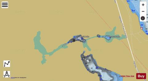 Perch Lake depth contour Map - i-Boating App