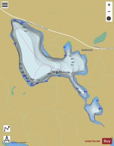 Granite Lake depth contour Map - i-Boating App