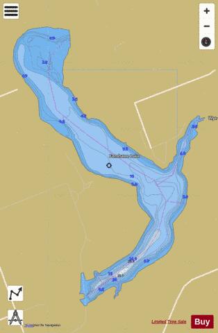 Fanshawe Lake depth contour Map - i-Boating App