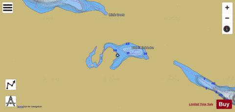 Little Mink Lake depth contour Map - i-Boating App