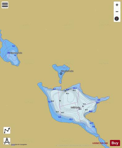 Fauquier Lake depth contour Map - i-Boating App