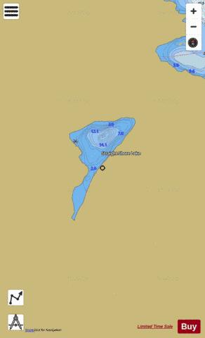 Straight Shore Lake depth contour Map - i-Boating App