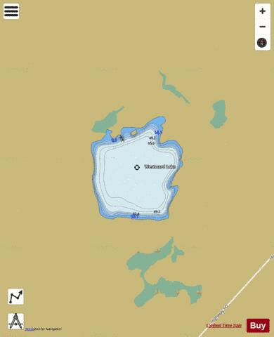 Westward Lake depth contour Map - i-Boating App