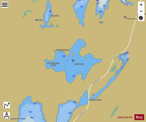 Bonita Lake depth contour Map - i-Boating App