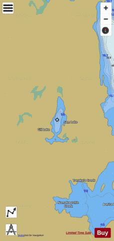 Sam Lake depth contour Map - i-Boating App