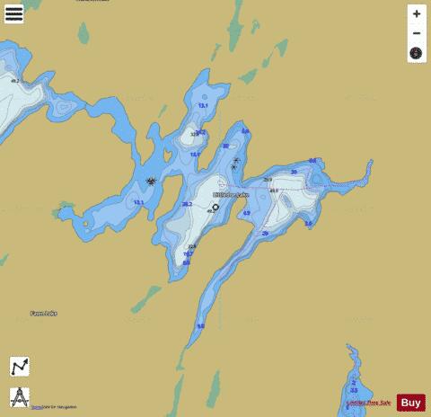 Littledoe Lake depth contour Map - i-Boating App