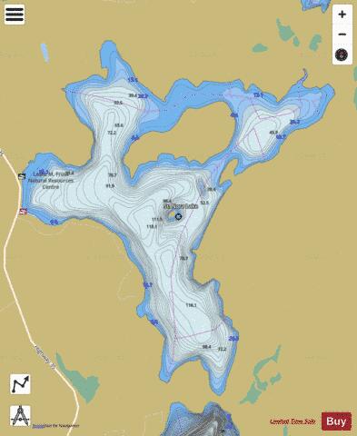 Lake St. Nora depth contour Map - i-Boating App