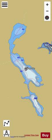 Stoplog Lake depth contour Map - i-Boating App