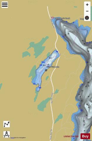 Little Gull Lake depth contour Map - i-Boating App