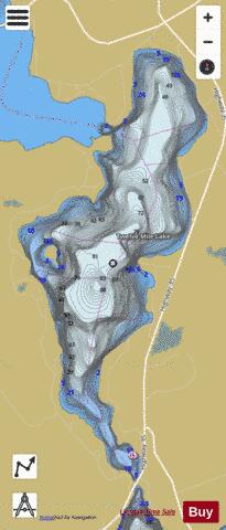 Twelve Mile Lake depth contour Map - i-Boating App